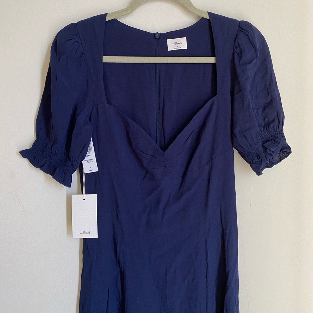 Aritzia Tome Dress Size 4 in Navy NWT